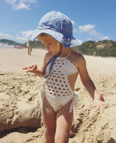 Crocheted Monokini (one piece) - 100% Cotton